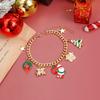 European and American Jewelry Christmas Necklace Female Santa Claus Castle Color Matching Wind Choker New Year's Party Necklace