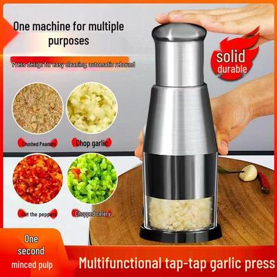 Presse-ail et hachoir de cuisine populaire en acier inoxydable