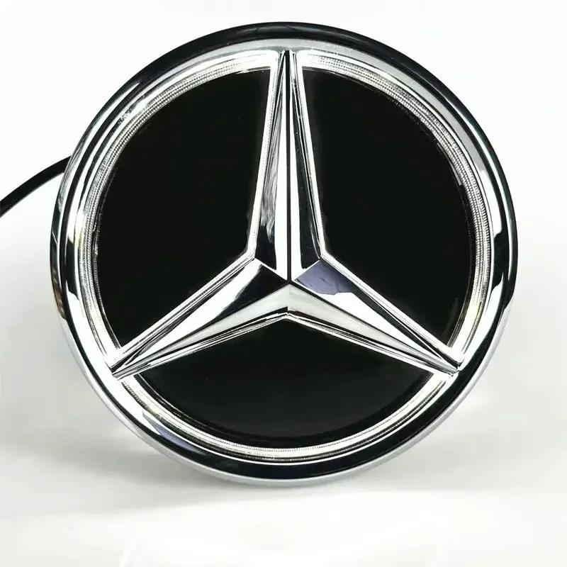 Car Front Grill Logo Light LED Badge Sticker Luminous Decorative Light For Mercedes Benz Amg A B C GLK GLE W205 W204 W213 W2531