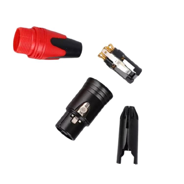 Heavy Type XLR Male Female Connector Zincs Alloys XLR Cable Connector For Stable And Secure Audios Connection