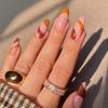 Nail Art Piece Brown French Edge Autumn Wear Nail Removable Nail Art Wear Nail Art Press On Nails