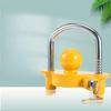 1 Set 2-5/16 Inch Adjustable Anti-Theft Coupler Lock Heavy Duty Trailer Hitch Lock U-Shape Ball Security For Tow Receiver