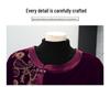 Elegant Gold Velvet Long-Sleeve Top for Middle-Aged and Elderly Women - Spring/Autumn 2026 Collection