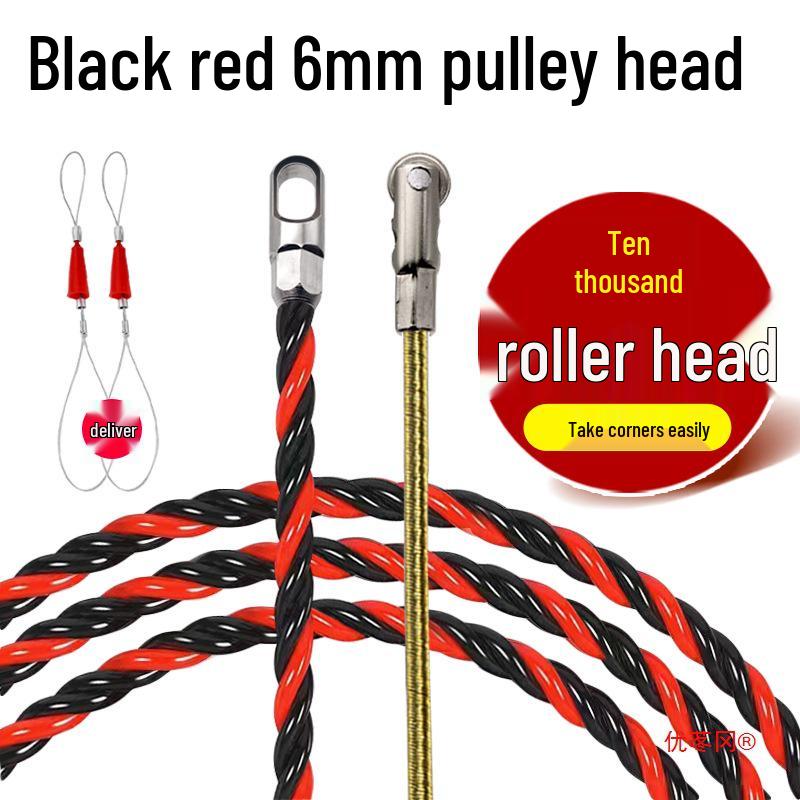 Electrician's Wire Threader: Thin Conduit & Concealed Network Cable Tool