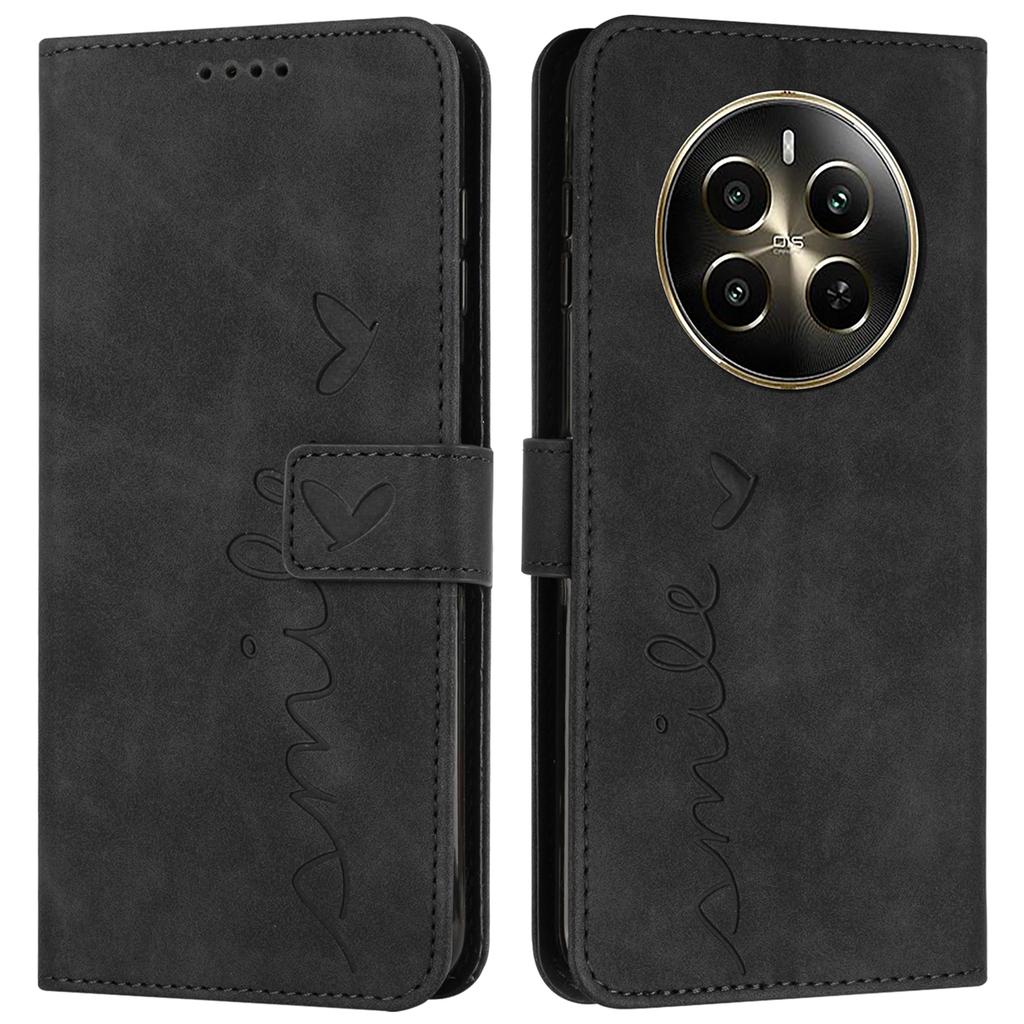 For Realme Narzo 70 5G/Narzo 70 Pro 5G/P1 5G/12 4G/12+ 5G Case Viewing Stand PU Leather Phone Cover Imprinted Pattern