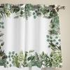 Nowoczesne zasłony okienne w stylu akwareli Liście i sukulenty Luksusowe modne zasłony do salonu Sypialni Zasłony kuchenne