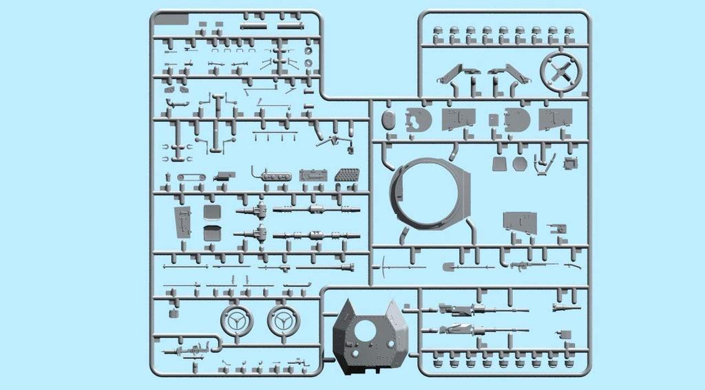 ICM French Panhard Armored Vehicle with Armored Vehicle Crew Plastic Model 35381 1/35 AMD-35 (178)
