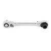 Double Headed Ratchet Wrench 107mm Length 1 4 Inch Drive 72 Tooth Socket and Screwdriver Bit Ratchet Wrench