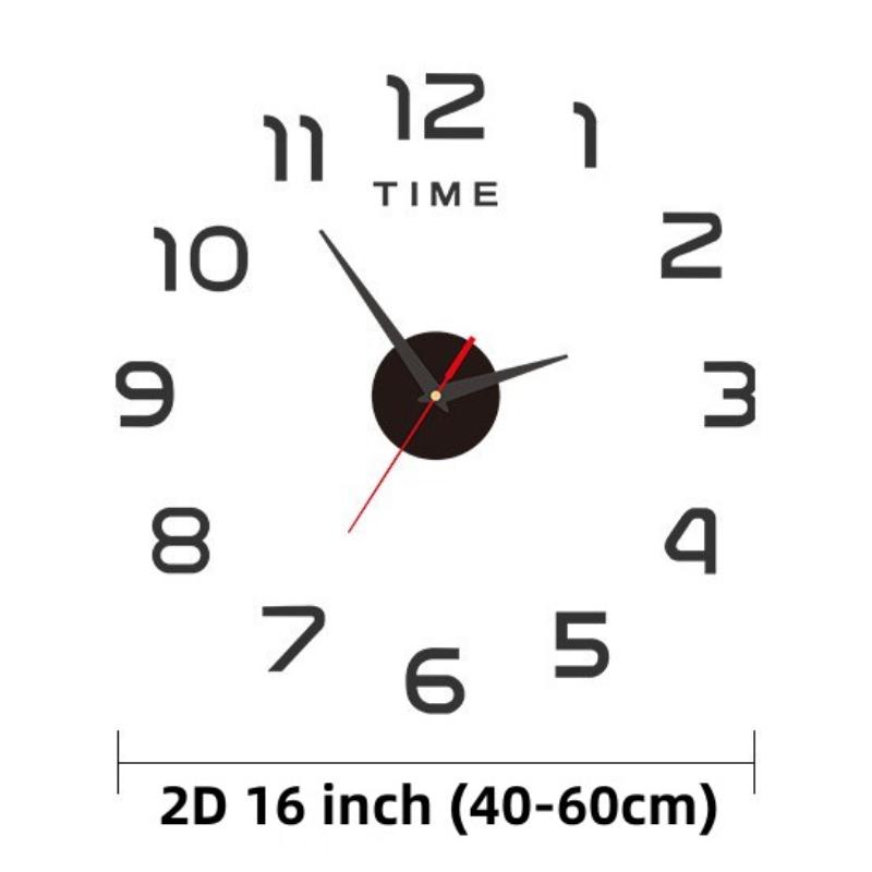 Modernes Design Große Wanduhr 3D DIY Quarz Uhren Mode Uhren Acryl Spiegel Aufkleber Wohnzimmer Wohnkultur Horloge