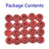 20pcs Caulk Cap Glass Glue Tip Sealing Cap Barrel Glue Mouth Protective Cover Caulking Gun Nozzles Cap Red Caulk Saving Cap