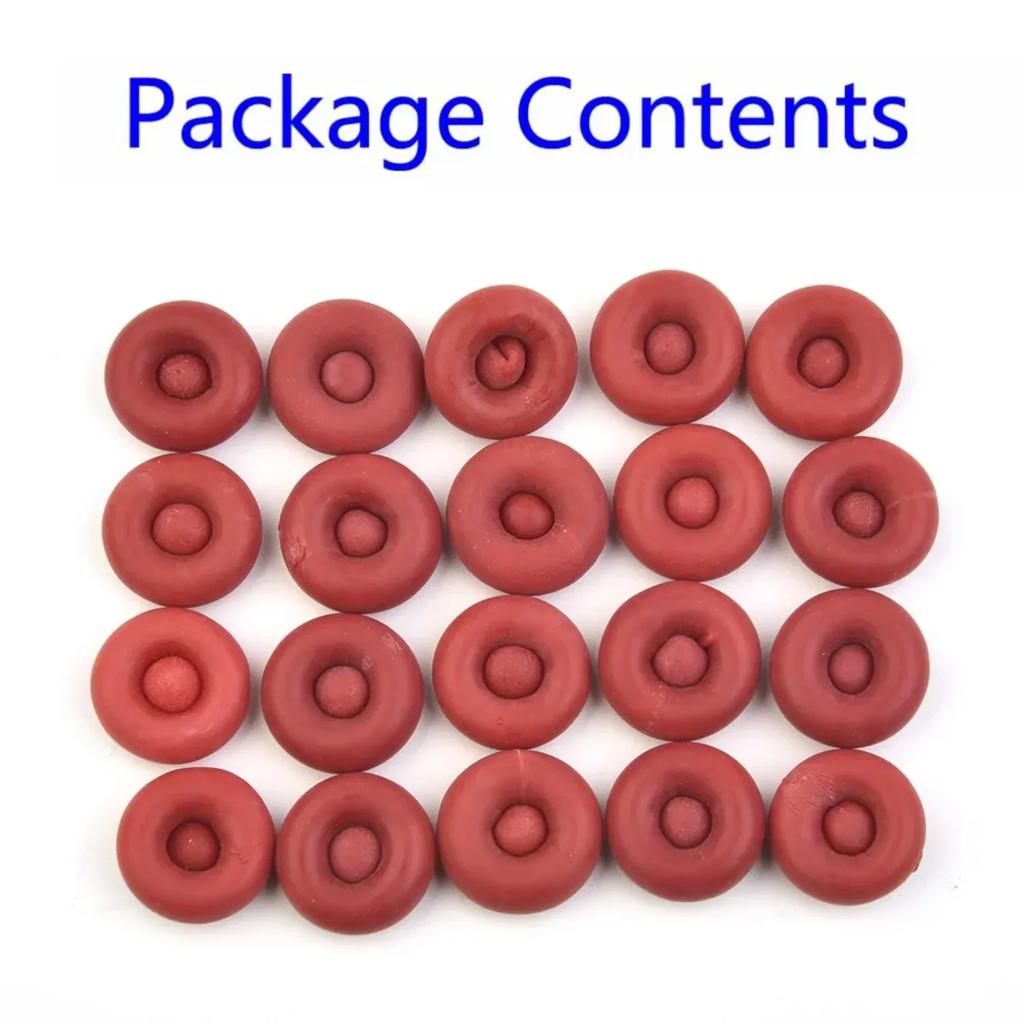 20pcs Caulk Cap Glass Glue Tip Sealing Cap Barrel Glue Mouth Protective Cover Caulking Gun Nozzles Cap Red Caulk Saving Cap