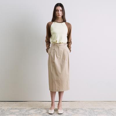 Publica X Demi Midi Skirt Beige