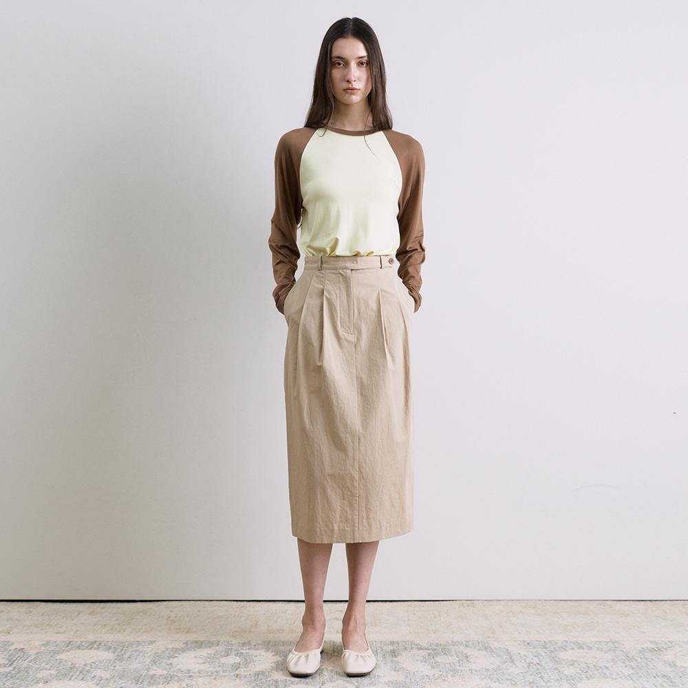 Publica X Demi Midi Skirt Beige