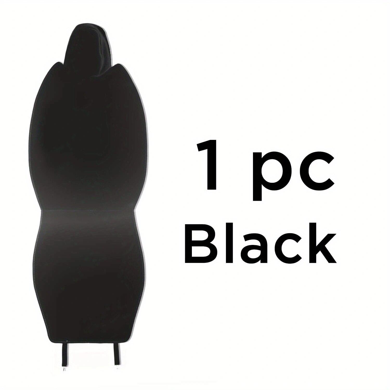 For Tesla Model 3 /Y High Quality Flannel Upholstered Seat Cover Snug Warm Cushion Car Modified Interior Decorate Accessories BLACK 1pcs