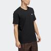 Adidas Originals Trefoil Logo Crew Neck Breathable Short Sleeve T-Shirt Men Tops Black HM9371