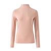 Women's High Neck Wool Long Sleeve Base Layer Top for Fall/Winter