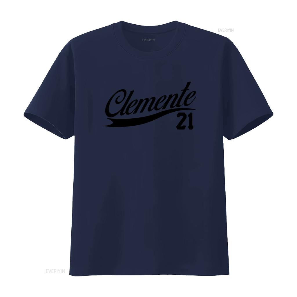 Roberto Clemente 21 T shirt New Retro 90s 80s 70s Baseball Legend Puerto Rico OG vintage Washed Slightly Versatile Unisex