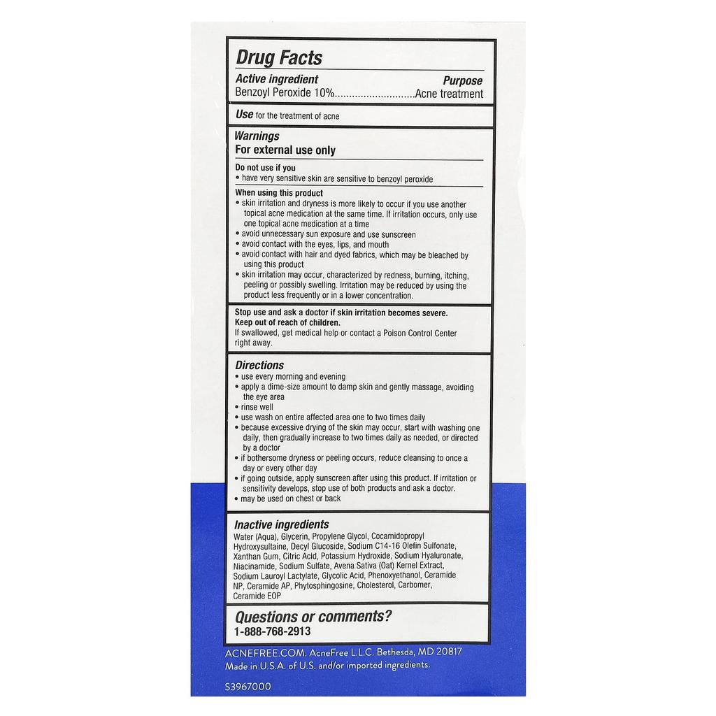 Severe Acne, Deep Cleansing Foaming Wash, Maximum Strength, 150Ml(5Fl Oz)