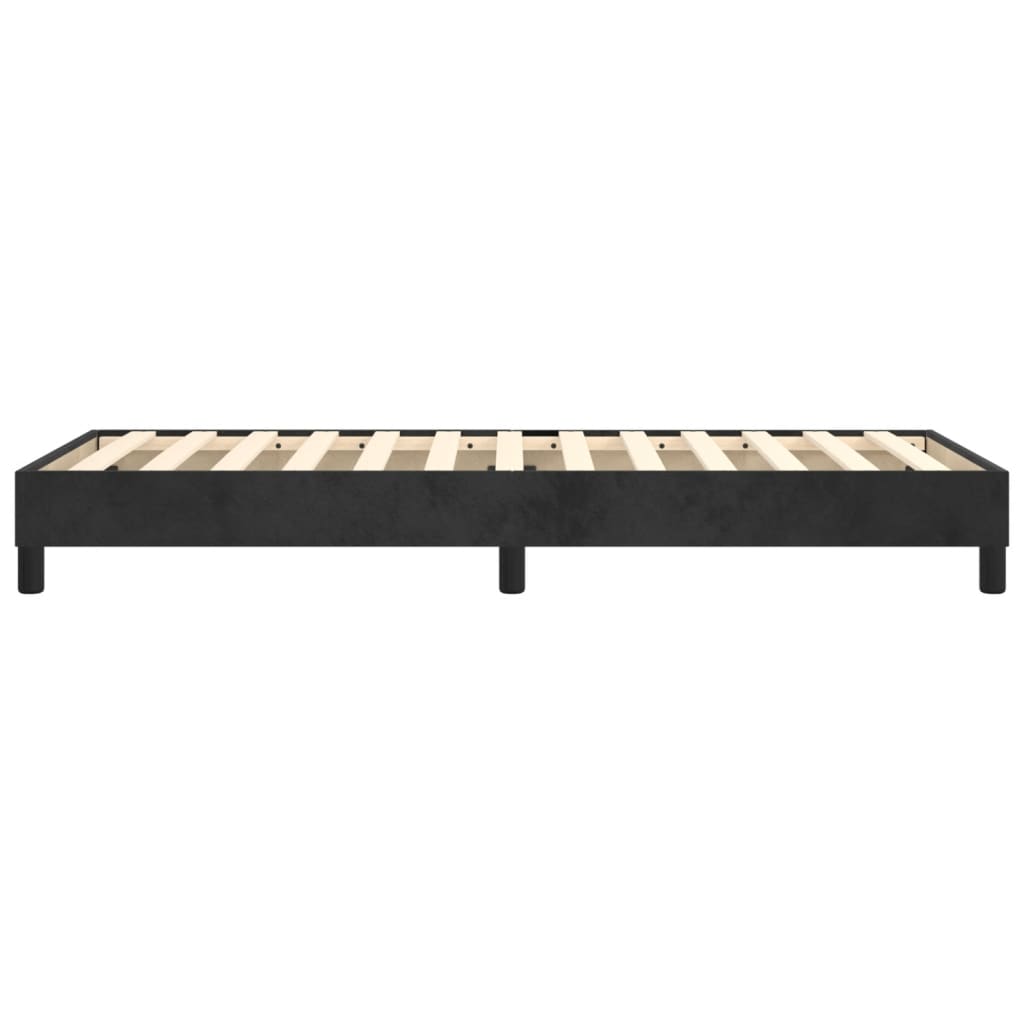 vidaXL Boxspringbettgestell Schwarz 90x190 cm Samt