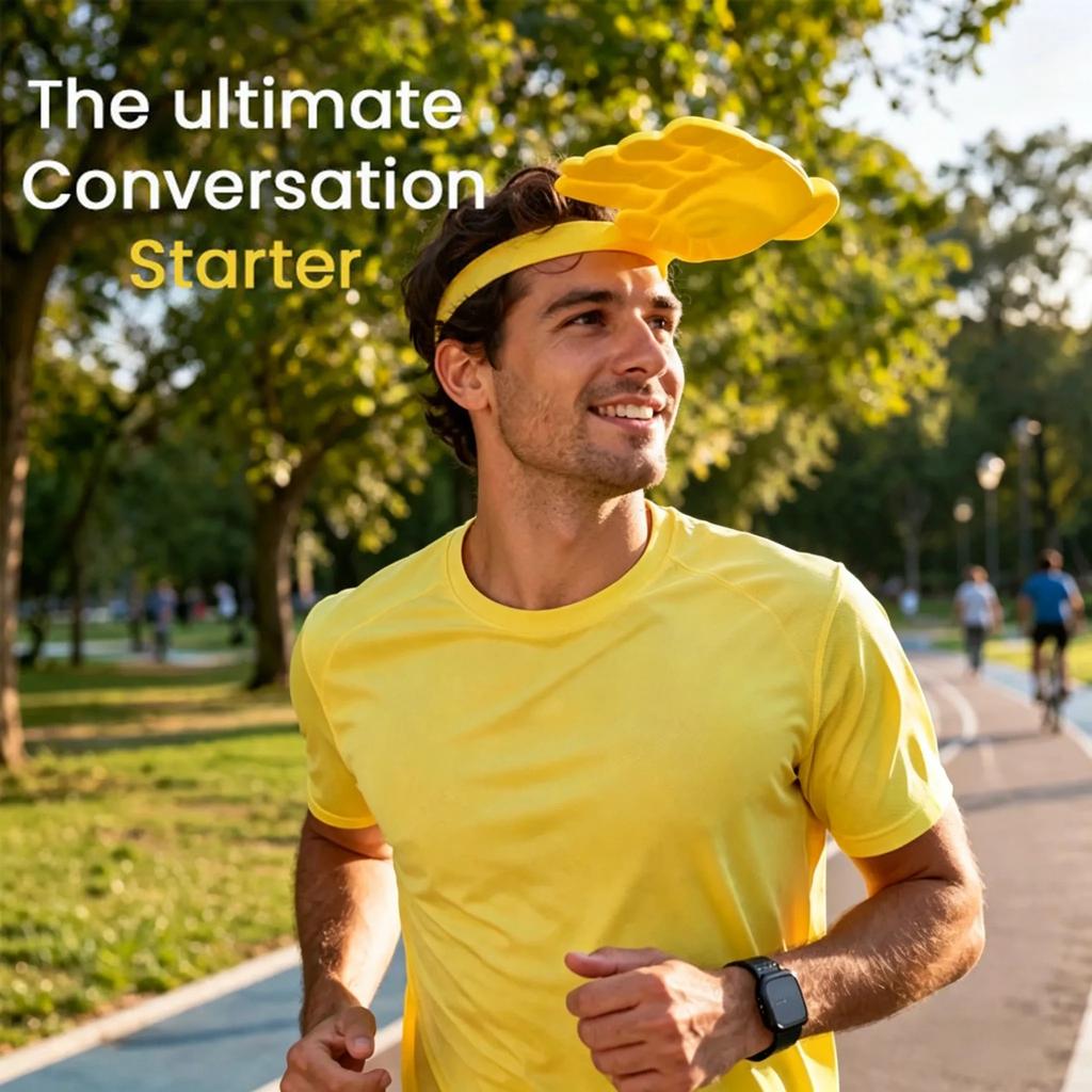 Hand Shaped Sun Visor Hat Adjustable Outdoor Sun Protection Cap Novelty Design Lightweight and Durable Material for Daily Use