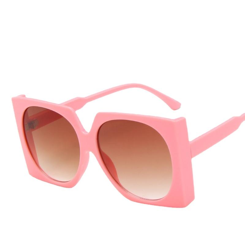 Stylish Large Frame Sunglasses New Style Thick Edge Square Lens Sunglasses