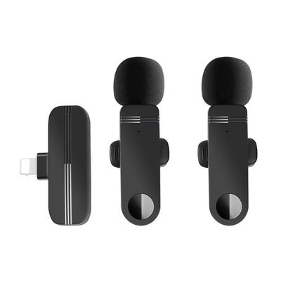 Bezdrátový klopový mikrofon Audio Video Recording Mini Mic pro iPhone Android Laptop Live Gaming Mobilní telefon Mikrofon