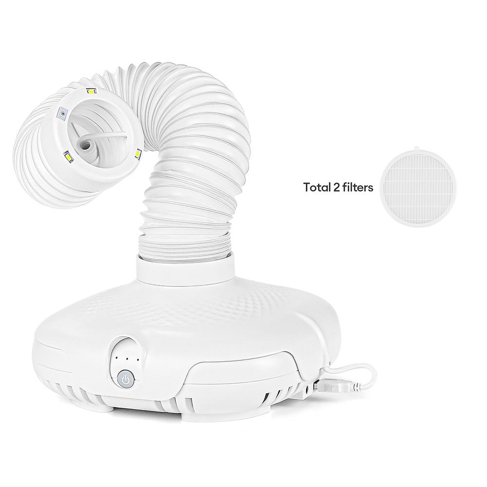 130W Brushless Double Use Nail Dust Extractor With Tube Elbow Nail Dust Collector Nail Art Manicure Powerful Vacuum Cleaner