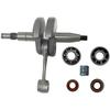 Crankshaft Connecting Rod Assembly With Bearing Oil Seal 6 Pcs Set For Ms361 Chainsaw Parts Metal Repair Kit