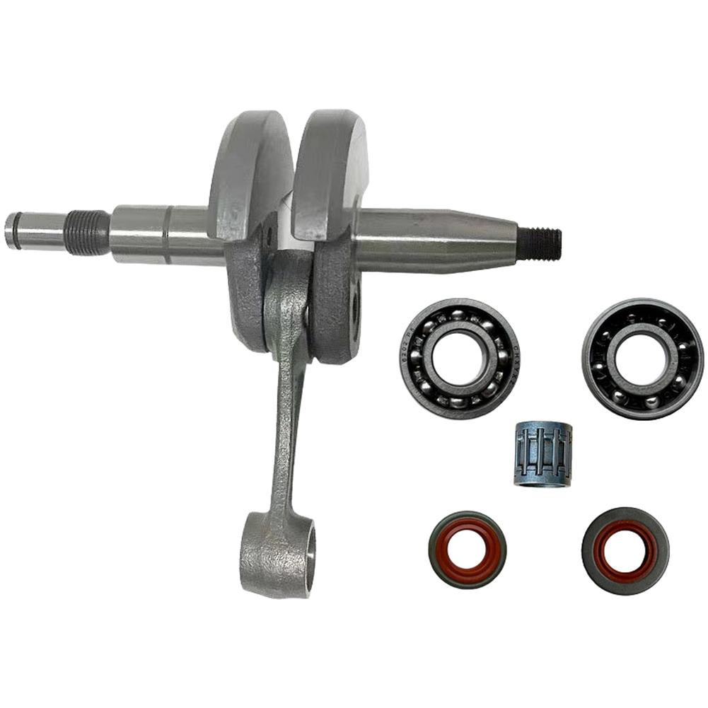 Crankshaft Connecting Rod Assembly With Bearing Oil Seal 6 Pcs Set For Ms361 Chainsaw Parts Metal Repair Kit