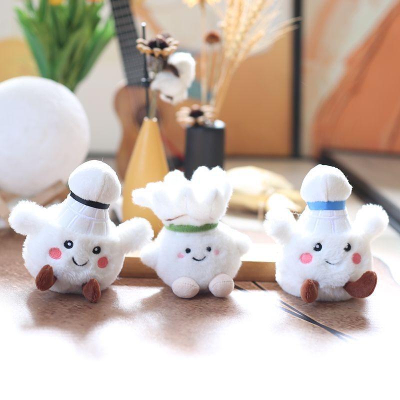 Stuffed Badminton Plush Keychain Backpack Pp Cotton Short Plush Gift Teens For