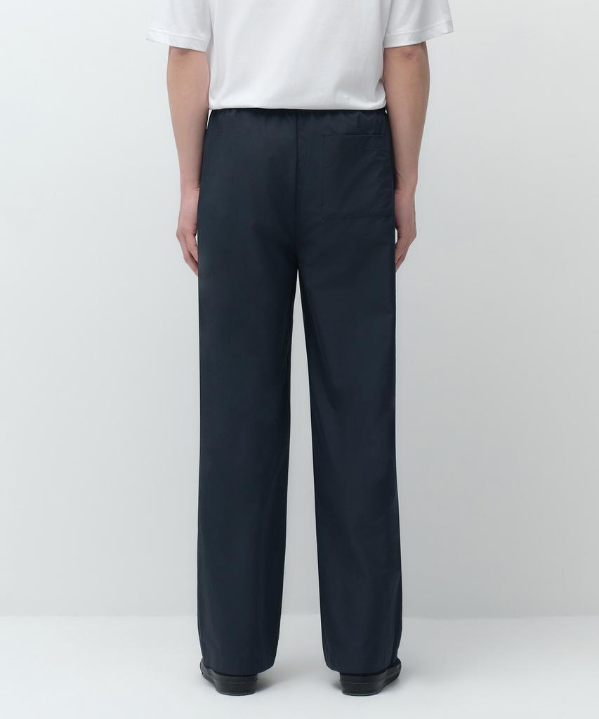 Musinsa Standard Airy Dot Wide Elastic Waist Pants [Navy]