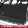 LUCKEASY Right Drive for Kia Sorento MQ4 4th Gen Fuel 2021-2025 6Seats TPE 3D Floor Mats Trunk Pad Backrest Pad Car Accessories