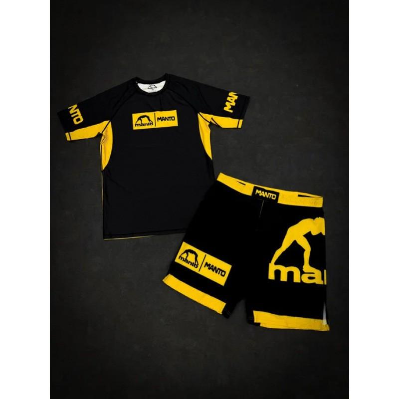 Mens Short Sleeve Wrestling Sport T-Shirt Shorts Set Athletic Training Outfit Lightweight Casual Gym Wear