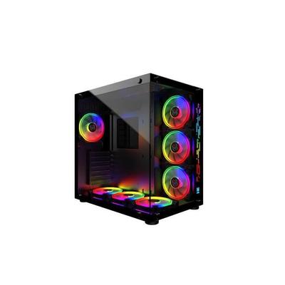 MRED - Herní skříň PC ATX - Černá RGB Crystal Sea