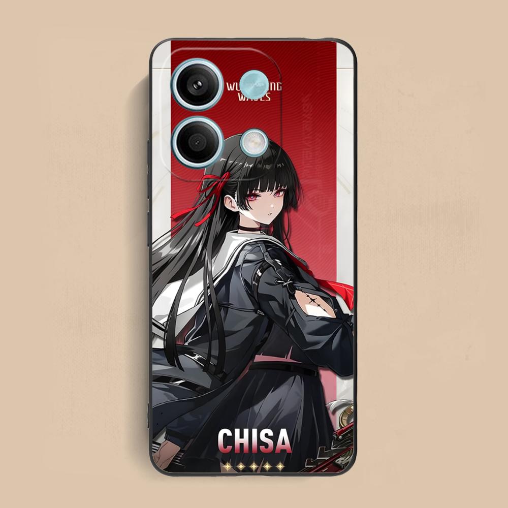 Wuthering Waves Chisa Phone Case for Xiaomi Redmi 15 14 13 12 A5 3 2 1 C Plus 4G 5G Soft TPU Shockproof Cover