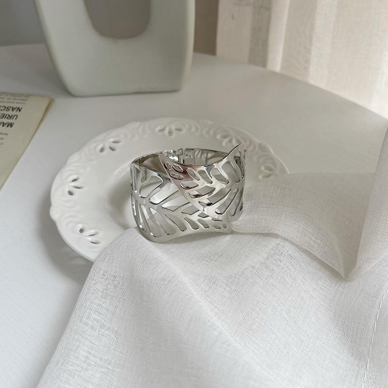 

Подхват для штор Свободно пробивающий Металлический Легкая Поверхность Полые Листья Узор Штор Комнатная Штора