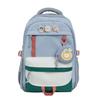 Schoolbag Japanese ins college simple contrasting color backpack female niche design sense junior high school student schoolbag casual backpack