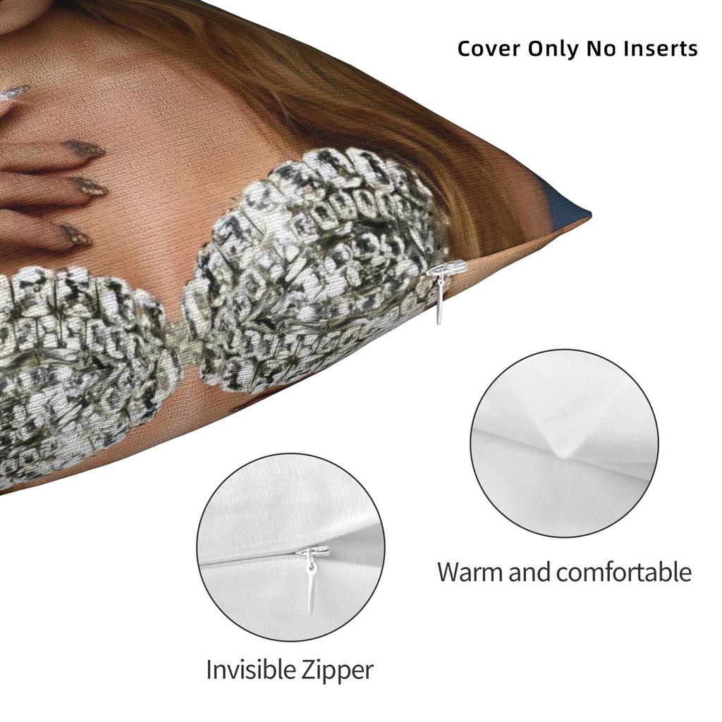 Singer Shakira Pillowcase Printing Fabric Cushion Cover Decor Throw Pillow Case Cover Home 45X45Cm