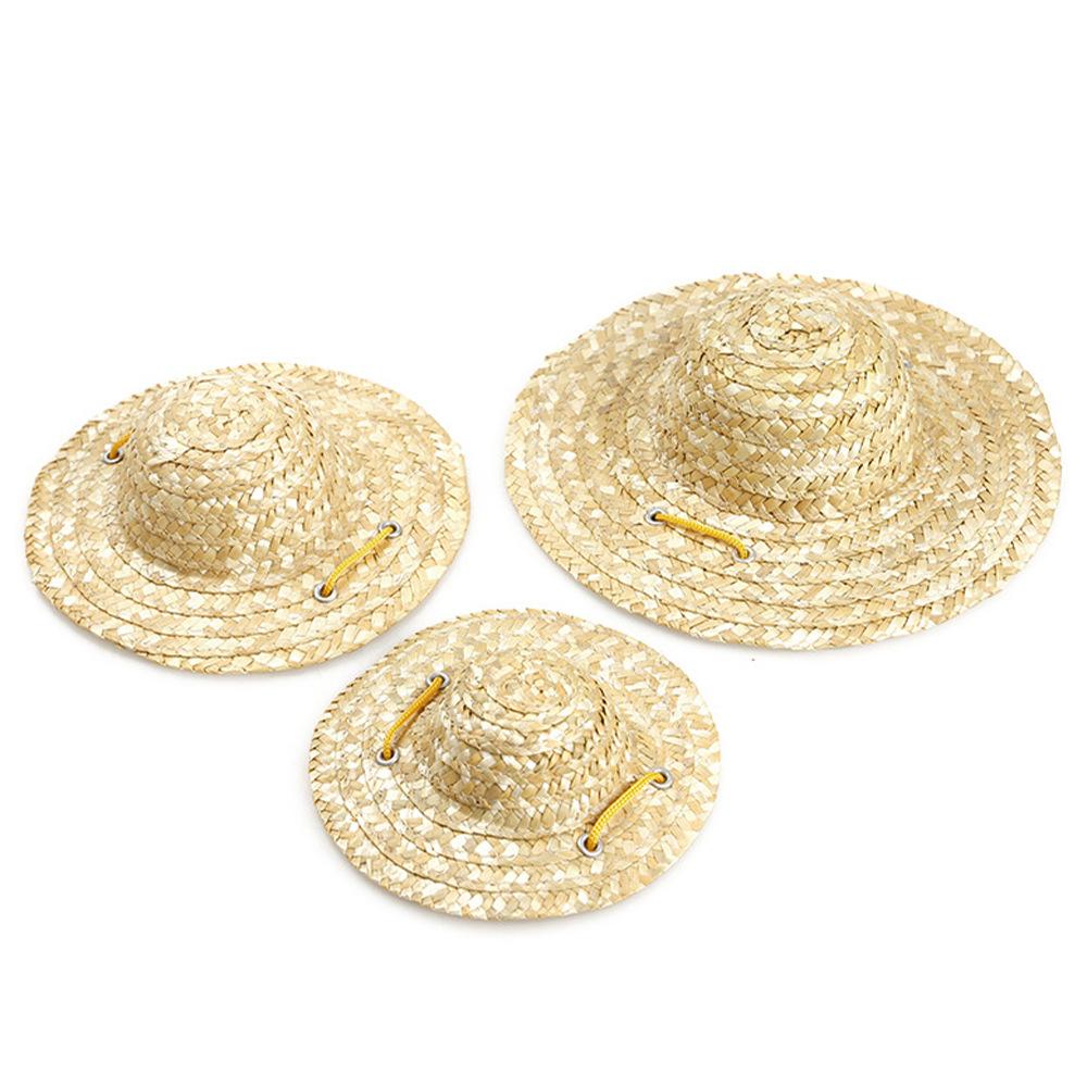 

Соломенная шляпа для питомца шляпа-вертушка собачья солнцезащитная шляпа карнавальная хэллоуинская вечеринка шляпа для питомца S