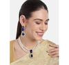 Gold Plated Kundan Long Necklace Earring Indian Traditional Jewellery Set for Women & Girls