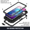 For iPhone 14 13 12 Pro Max Mini 11 Pro Max Case Full-Body Rugged Armor Shockproof Protective Kickstand Aluminum Metal Cover