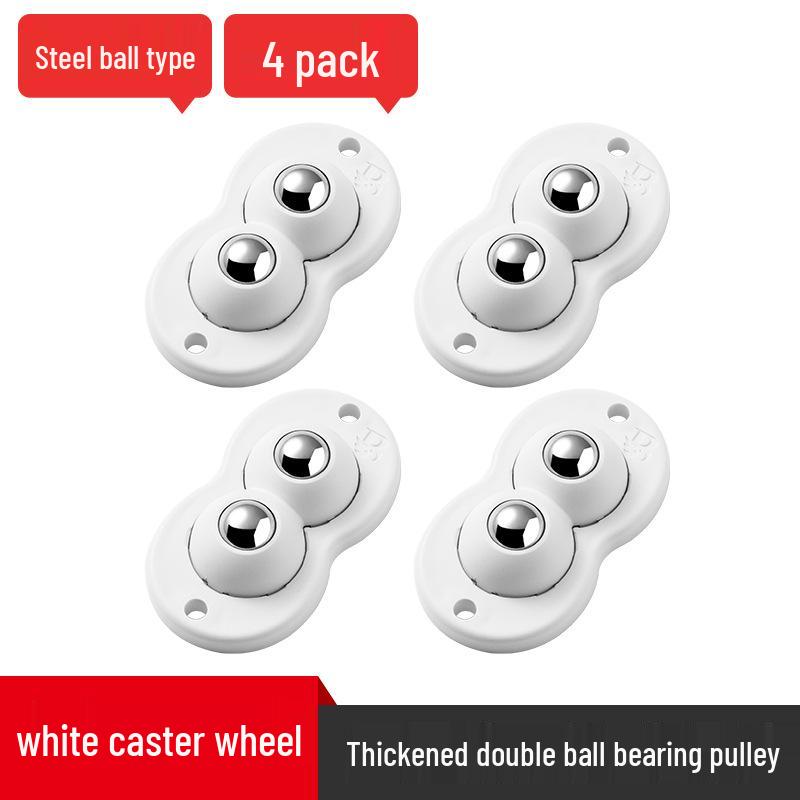 Roulettes d'ameublement pivotantes silencieuses: Roulettes adhésives universelles pour un déplacement facile