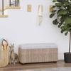 VidaXL Set of 2 Storage Benches with Cushion, Bed End, Hallway Seats Living Room Entrance Interior, Grey 351812