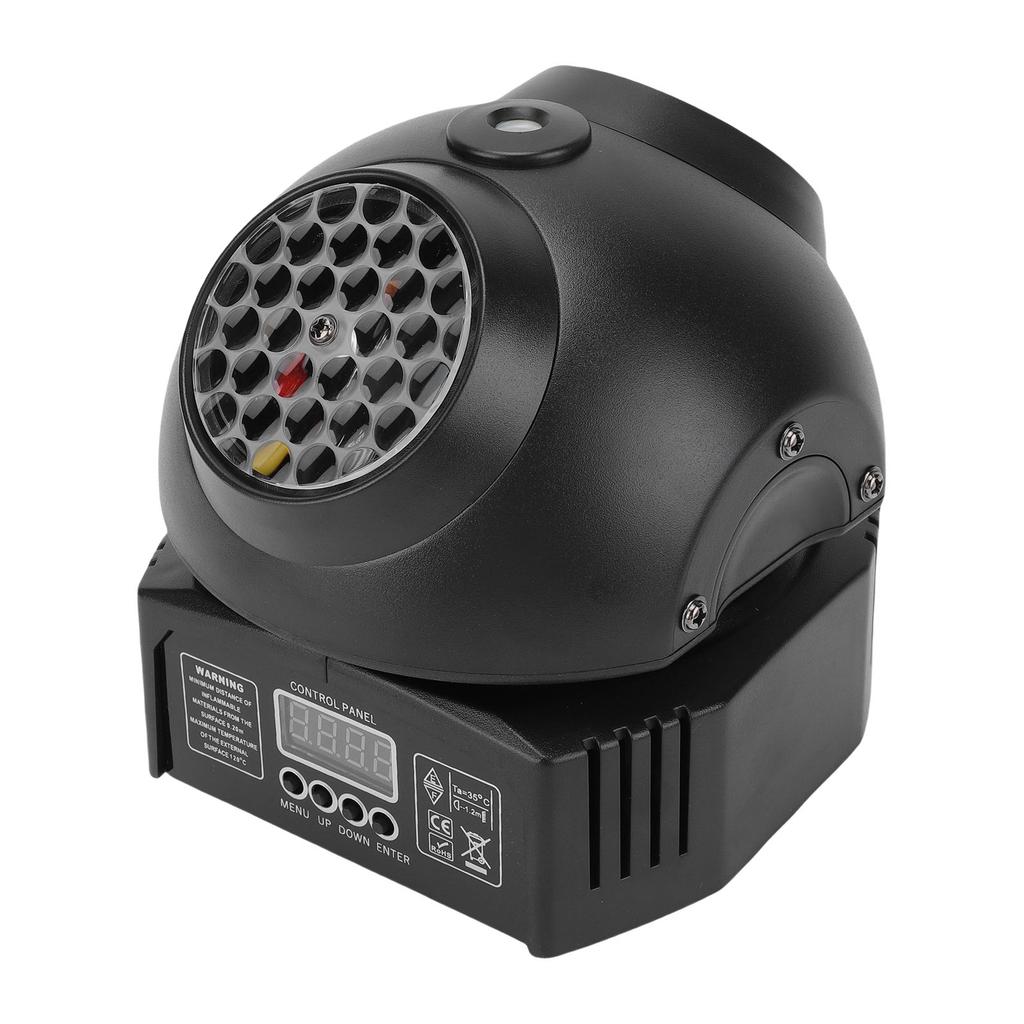 36W Stage Moving Head Light, 6 LED Bulbs 2 Rotating Lenses 11 Channels Sound Activated Stage Light, for DJ Party KTV Wedding Outdoor