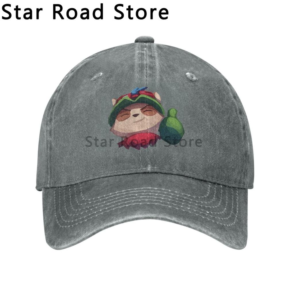 Funny Teemo Print logo Unisex Baseball Caps Peaked Cap League of Legends Game Sun Shade Hats for Unisex Women
