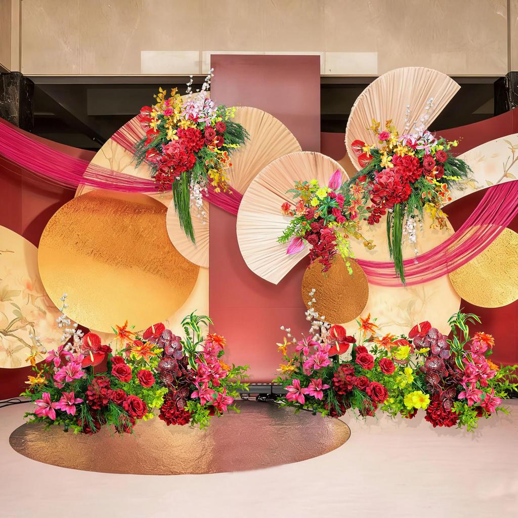 Spring-Summer Nanyang Forest Wedding Faux Flowers Decoration.
