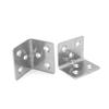 Stainless Steel Heavy Duty 6-Hole Corner Bracket Shelf Support Partition Fixing 1.5mm Thickness