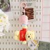 Disney Piggy and Winnie The Pooh Plush Keychain Dolls, Cute and Fun Anime Style Birthday Accessories