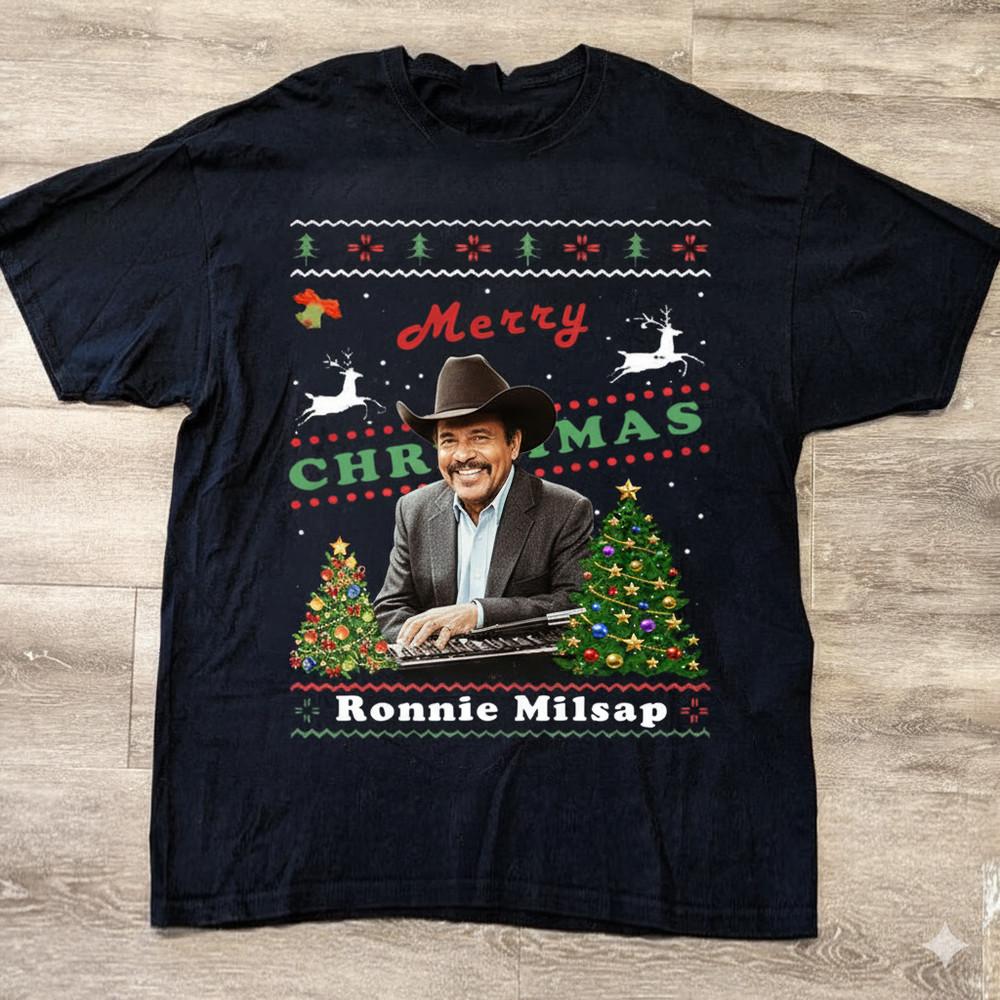 Ronnie Milsap Christmas Time Unisex Cotton T-Shirt All Size MC1336 Unisex T-Shirt XL
