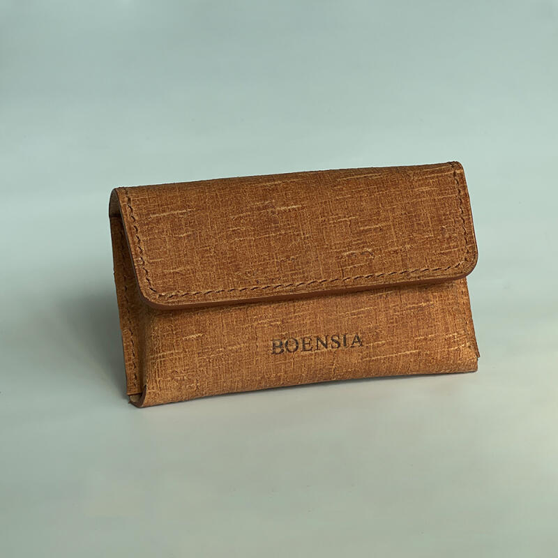 

Handmade card holder, Italian grid leather No engraving